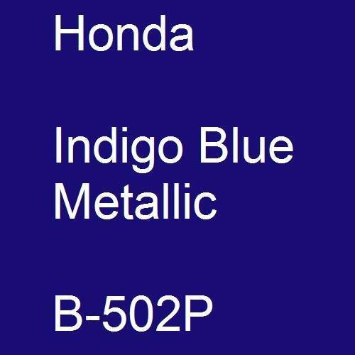 Honda, Indigo Blue Metallic, B-502P.